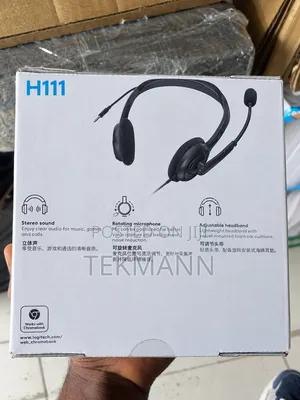 Wired Logitech H111 Stereo Headset With Microphone – 3.5mm