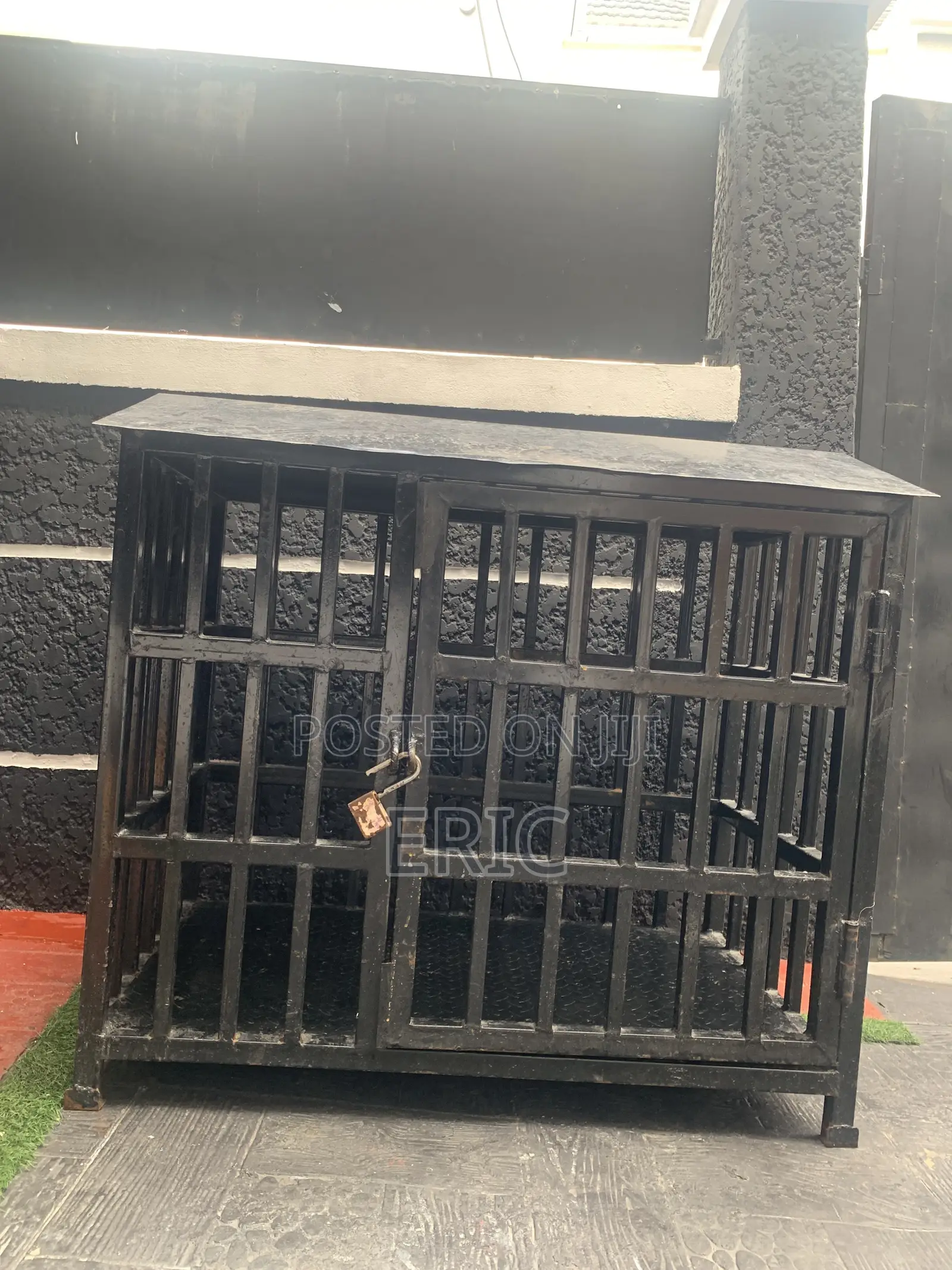 Black Iron Dog Cage