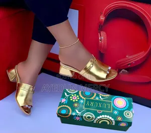 Block Heel Slippers