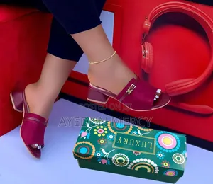 Block Heel Slippers