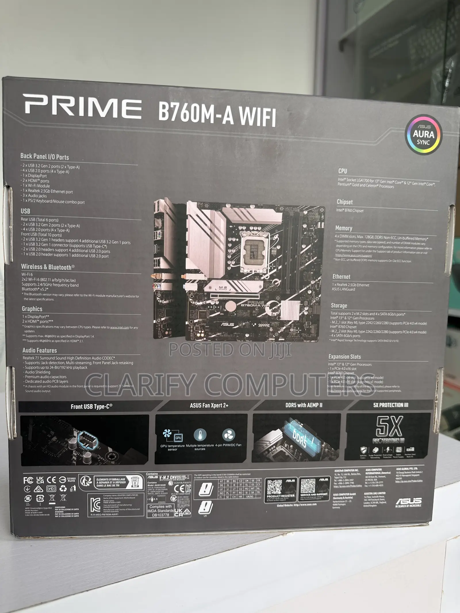ASUS Prime B760m-a Wifi 6 Desktop Motherboard