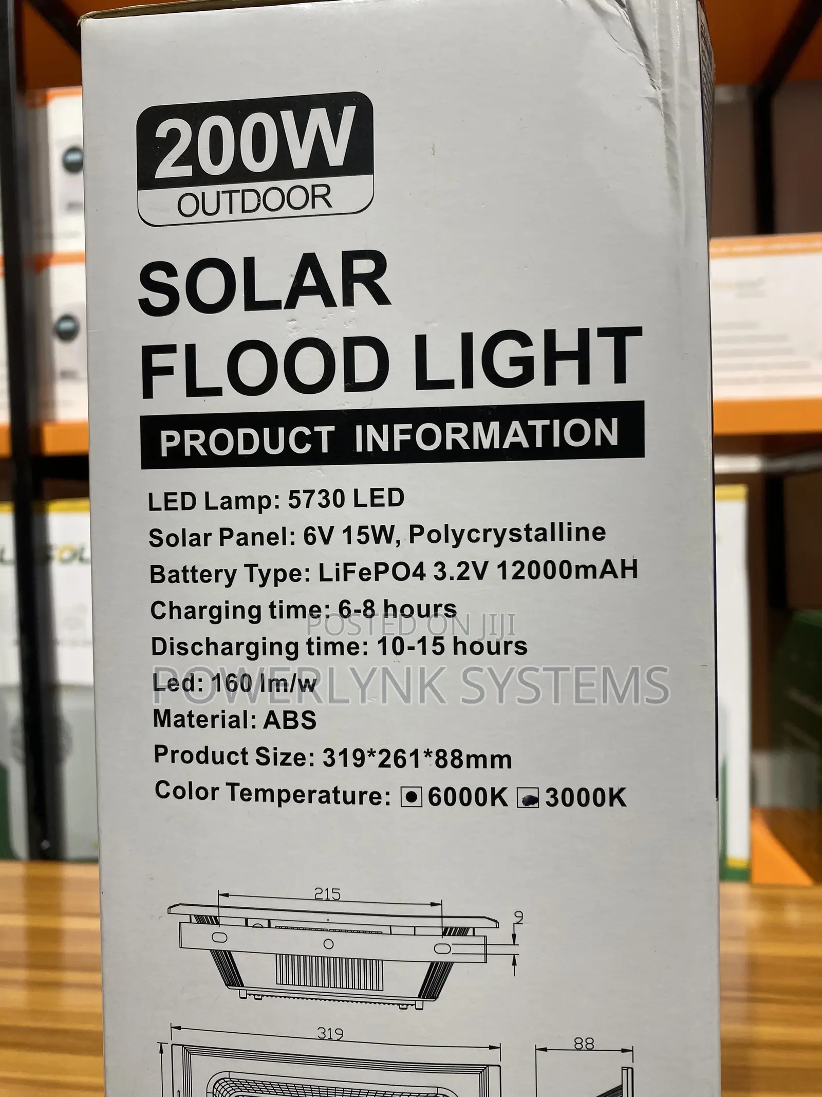 200W Solar Flood Light