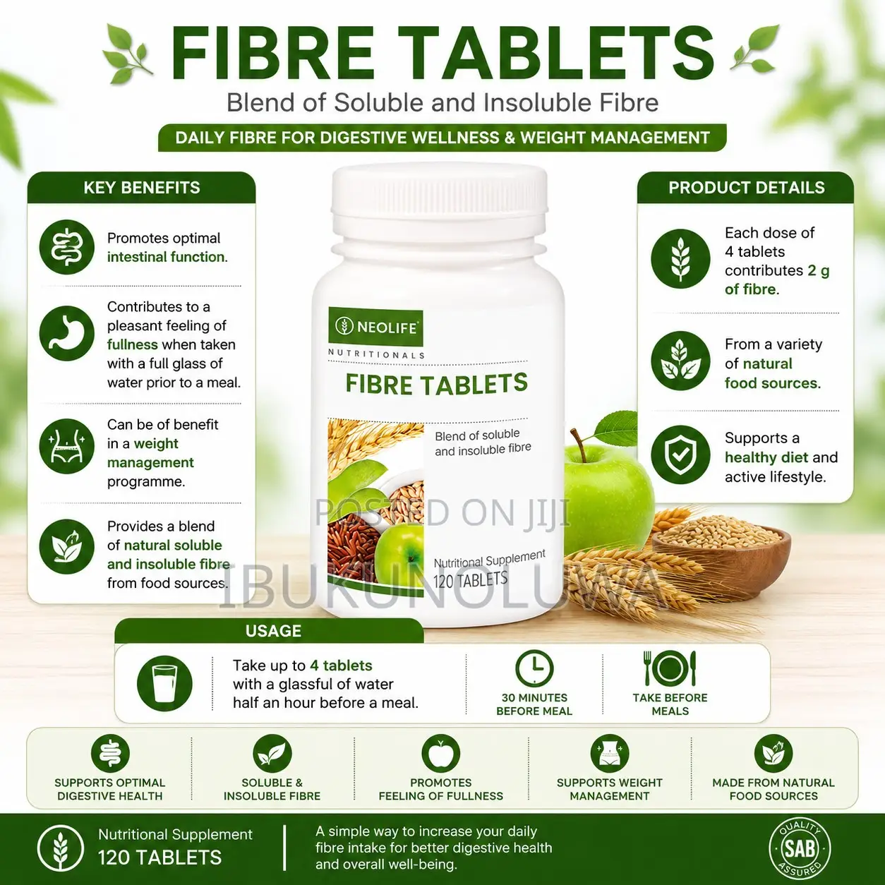 Fibre Tablets - 120 Tablets