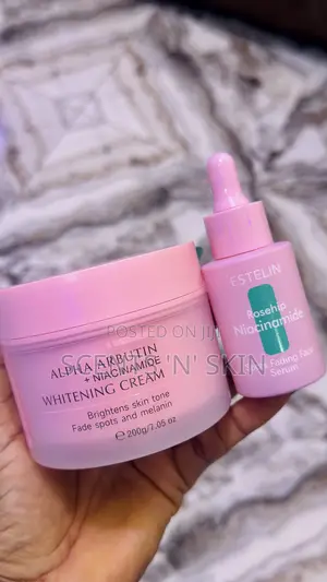 ESTELIN Alpha Arbutin + Niacinamide Whitening Face Cream and Seeim Set