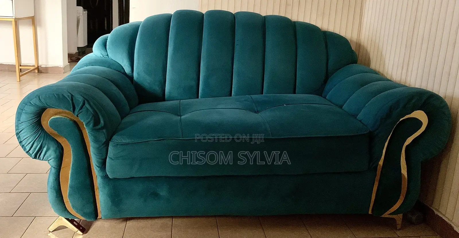 Luxurious Blue Couch