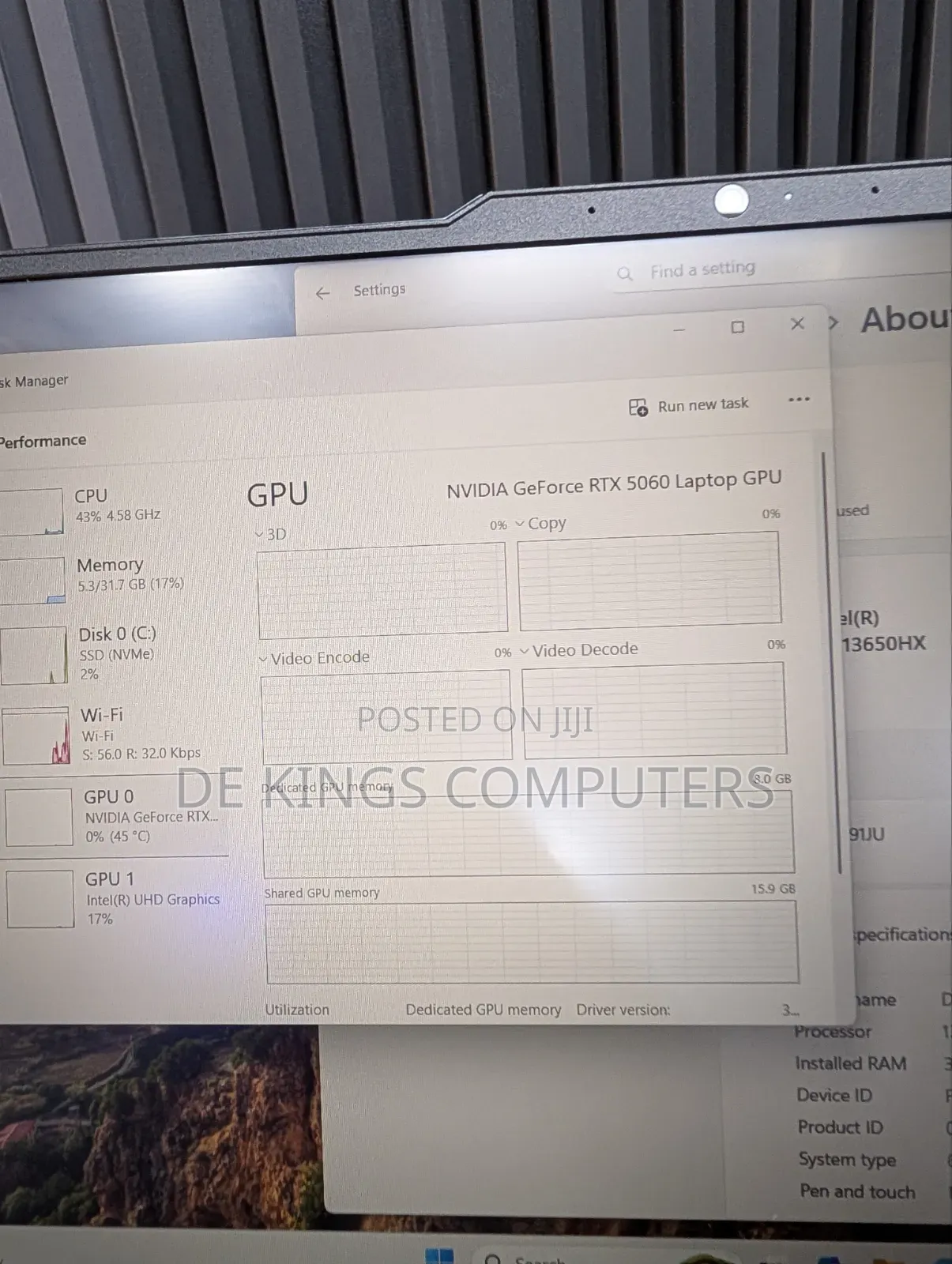 Laptop Lenovo 32GB Intel Core i7 SSD 1T