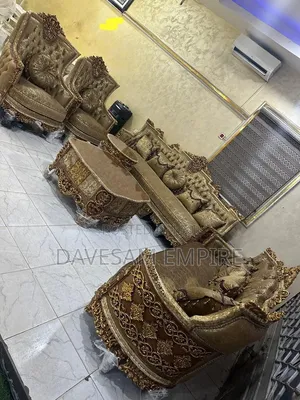 Regal Egyptian 8-Seater Sofa, Crafted for Timeless Luxury.