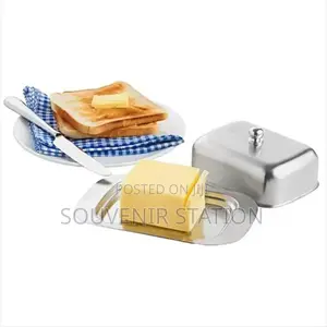 Stainless Steel Butter Dish With Lid