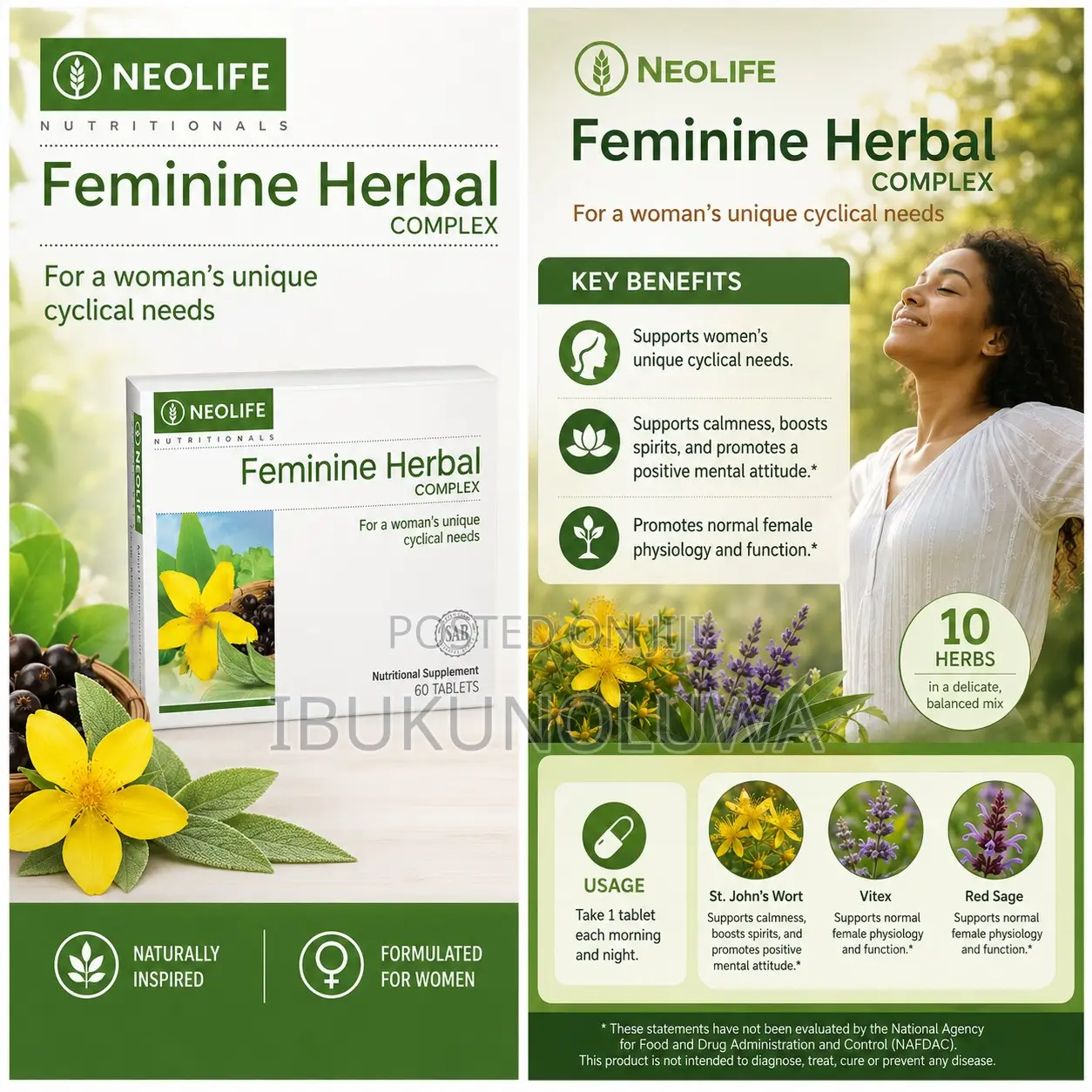 Feminine Herbal Complex 60 Tablets