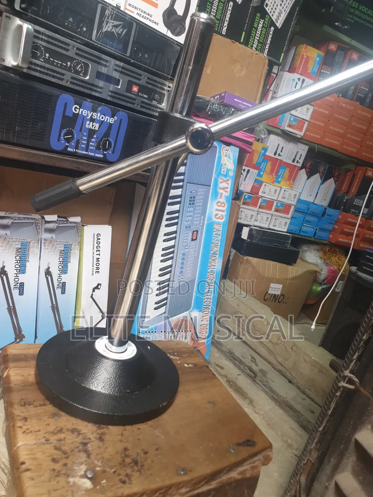 Adjustable Iron Table Microphone Stand