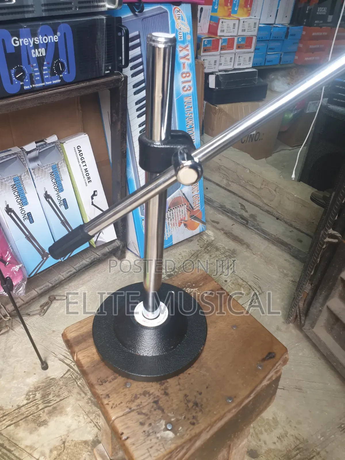 Adjustable Iron Table Microphone Stand