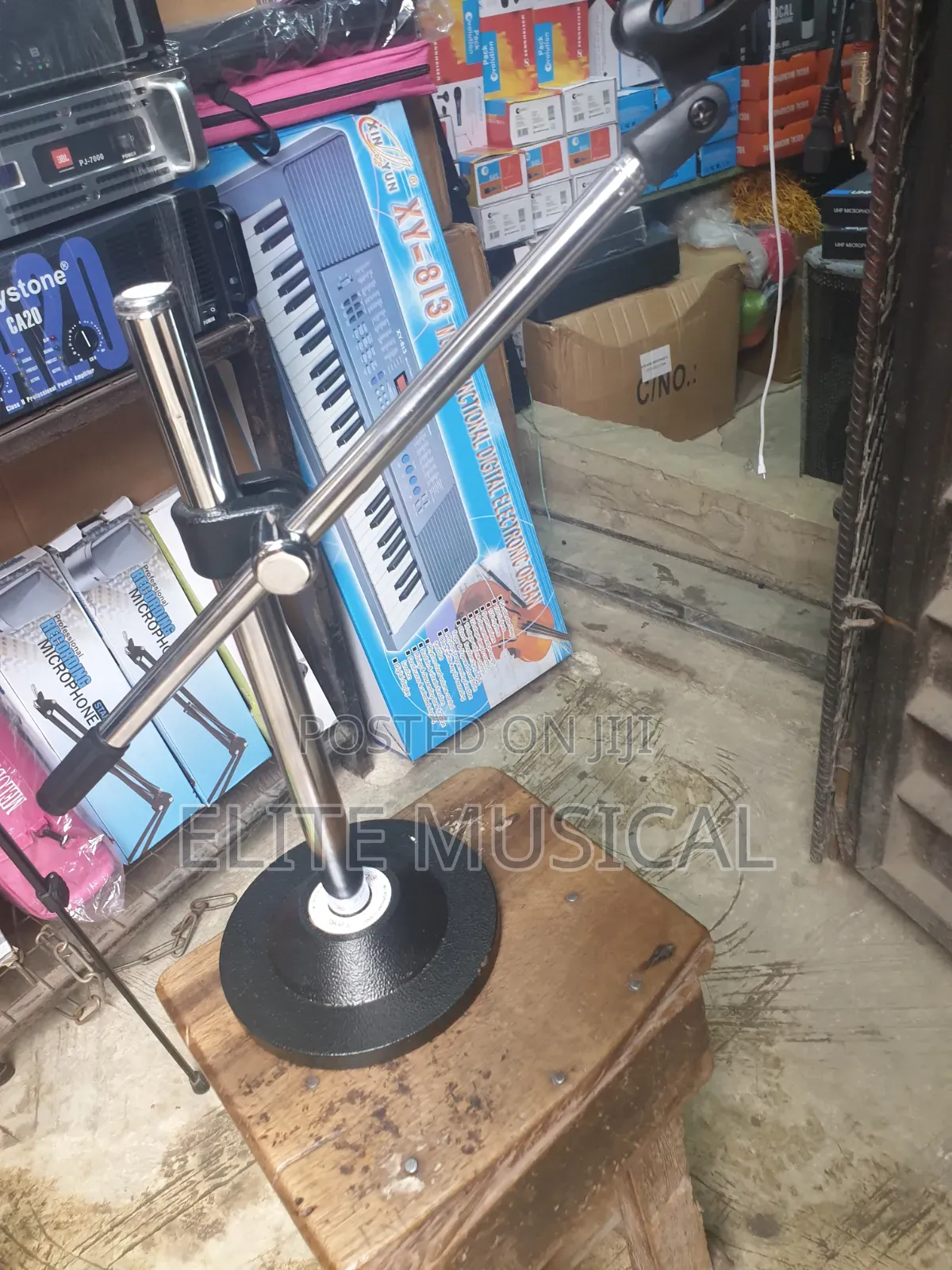 Adjustable Iron Table Microphone Stand