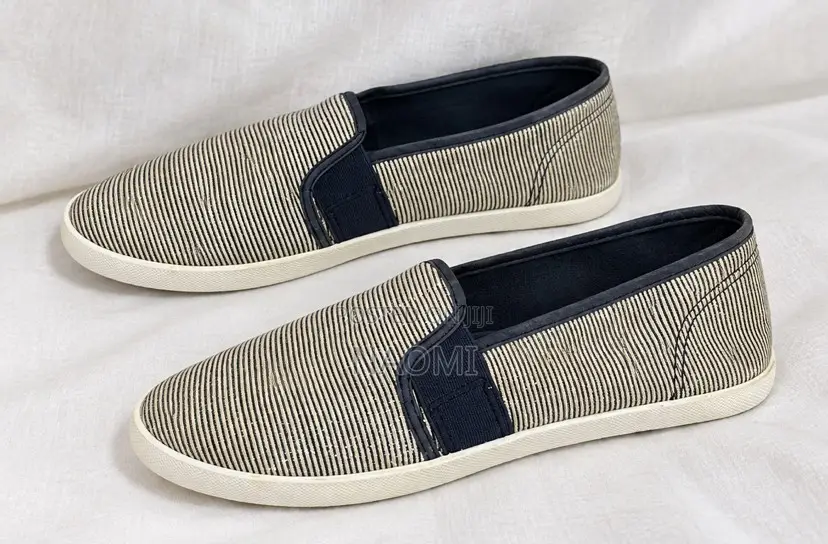 Striped Slip Ons Shoes