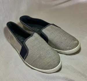 Striped Slip Ons Shoes