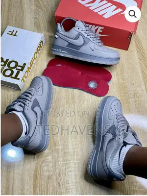 Nike Air Force 1 Low Ash Grey Thick Laces - Brand New 40-45