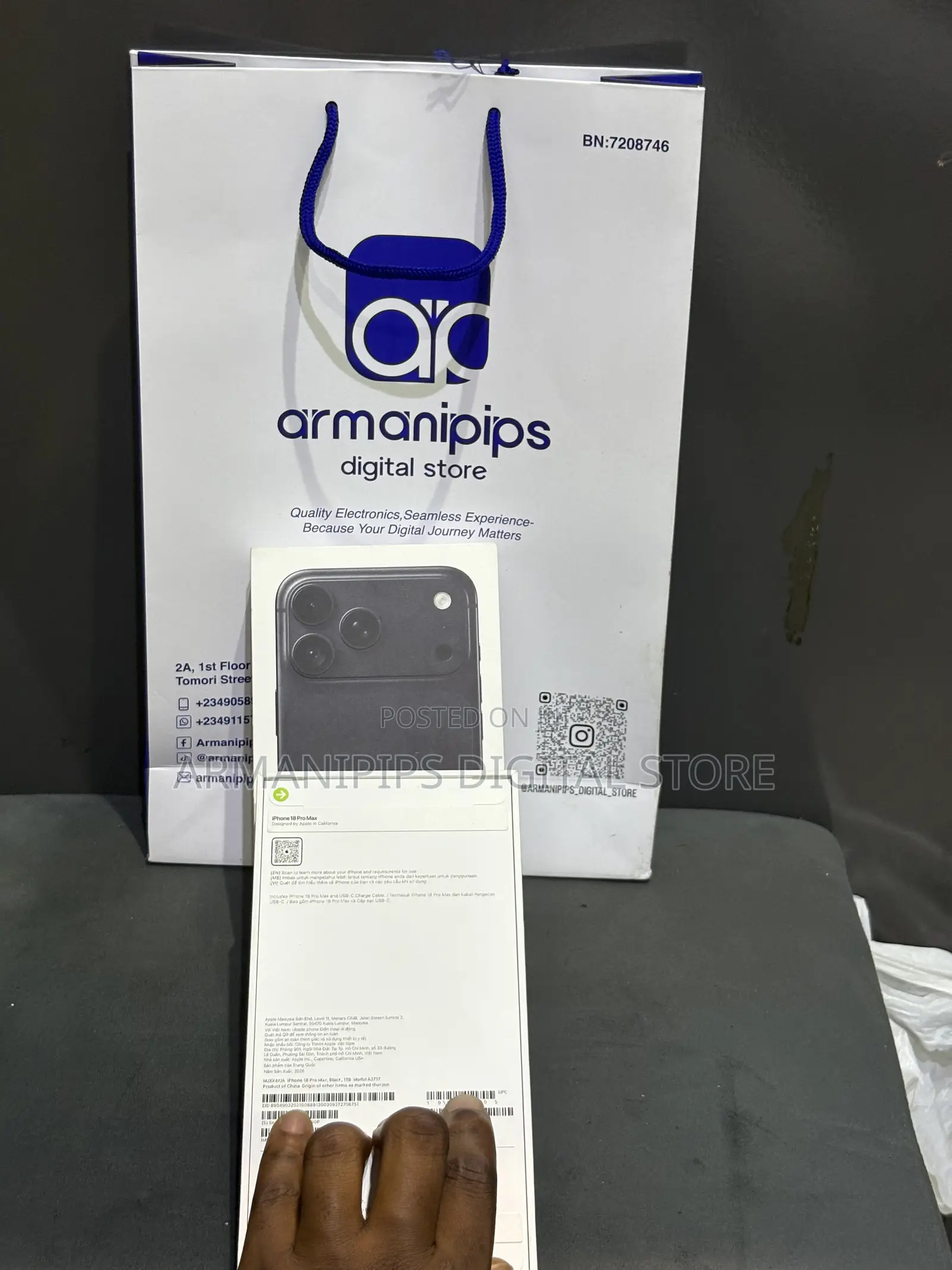 New Apple iPhone 18 Pro Max 1 TB Black