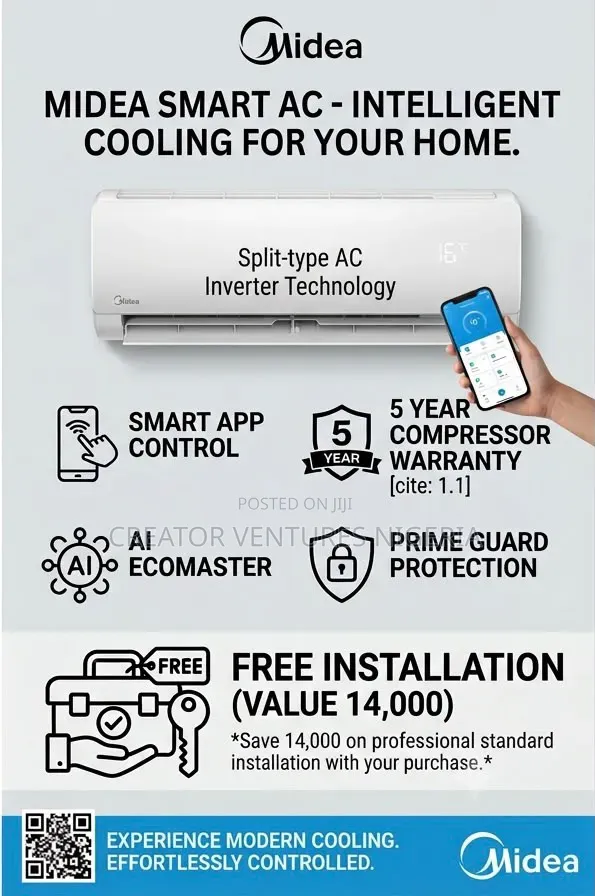 Midea Split Unit Regular Split Unit AC,full Copper,1hp, 1.5hp 2hp