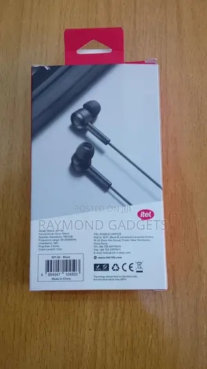 Itel K10Pro IEP-26 3.5mm Wired Earphones With Microphone and 10mm Bass