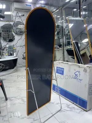 Gold Curb Dressing Mirror Aluminum