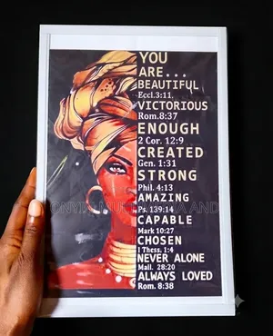 You Are Enough" Inspirational Affirmations 8x12 PVC Wall Art
