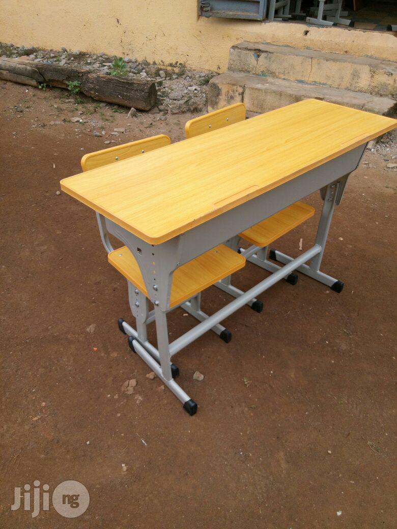 Double Student Table and Chair
