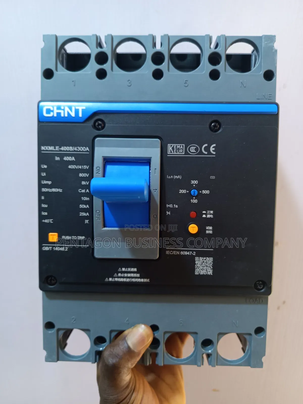 400Ahms Chint ELCB McCb