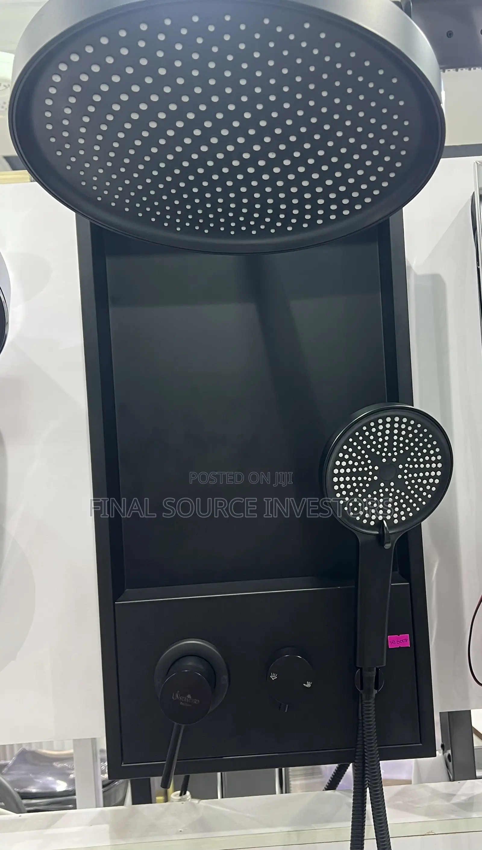 Black Matte Shower Panel