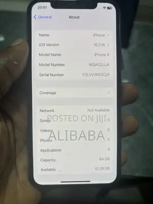 Apple iPhone X 64 GB Black