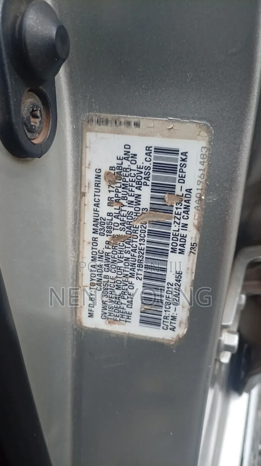 Toyota Corolla 2005 Silver
