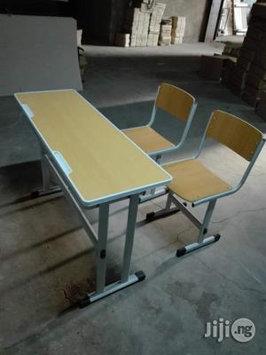 Double Student Table and Chair