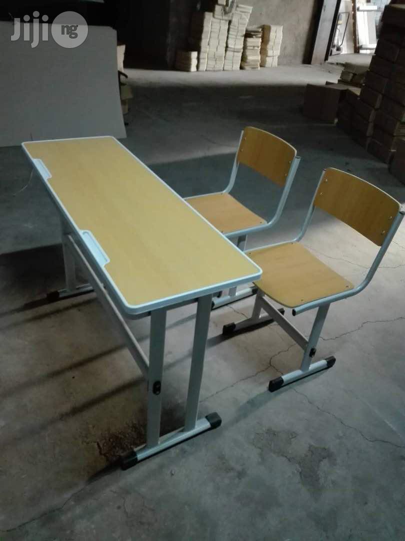 Double Student Table and Chair
