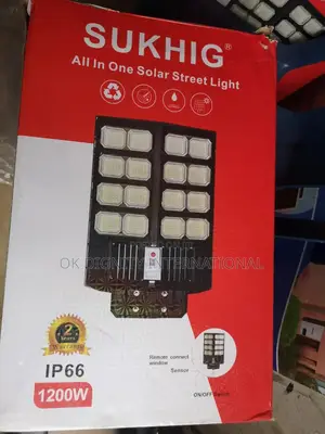1200W All-in-One Solar LED Street Light | Waterproof Security Light