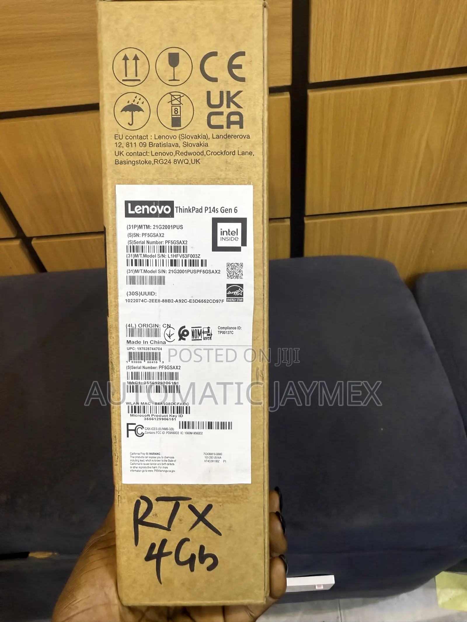 New Laptop Lenovo ThinkPad P14s 32GB Intel Core Ultra 7 SSD 1T