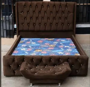Top-Notch 6 by 6 Bedframe With an Ottoman.