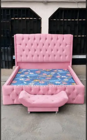 6 by 6 Bedframe With an Ottoman Made With Quality Materials