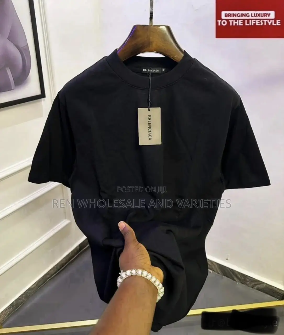 100% Cotton Balenciaga Plain Polos Available