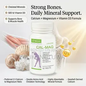 Chelated Cal Mag 500 Iu Vitamin D3 Cal Mag- 90 Tablets