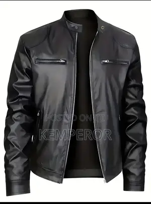 Short Sleeve and Long Sleeve Leather Jacket Available in Colors
