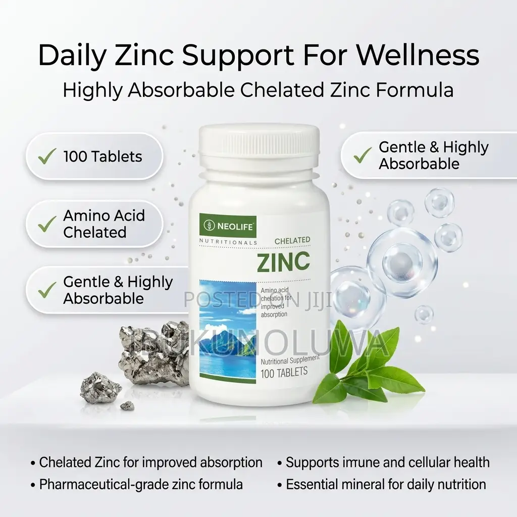Chelated Zinc 100 Tablet - Bone Muscle Support