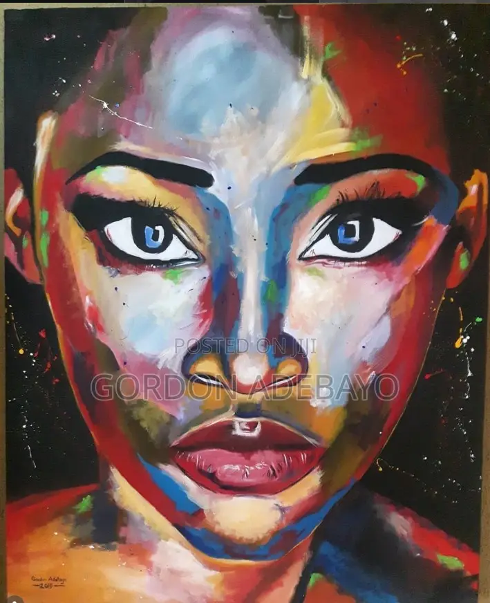 Lovely Expressive Acrylic Painting on Canvas.