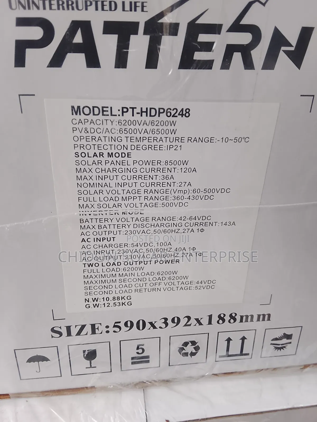 6.2kva 48v Pattern Hybrid Inverter