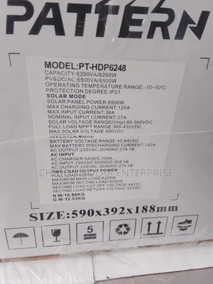 6.2kva 48v Pattern Hybrid Inverter
