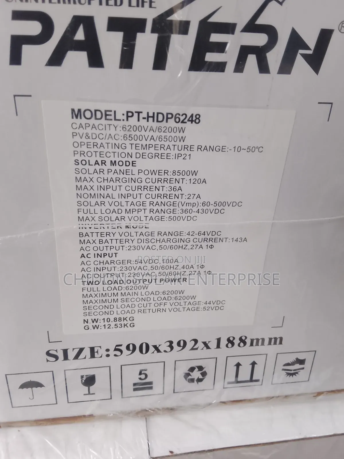 6.2kva 48v Pattern Hybrid Inverter