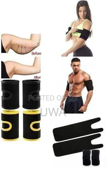 Title: Adjustable Neoprene Arm Trimmers Sweat Bands (1 Pair)