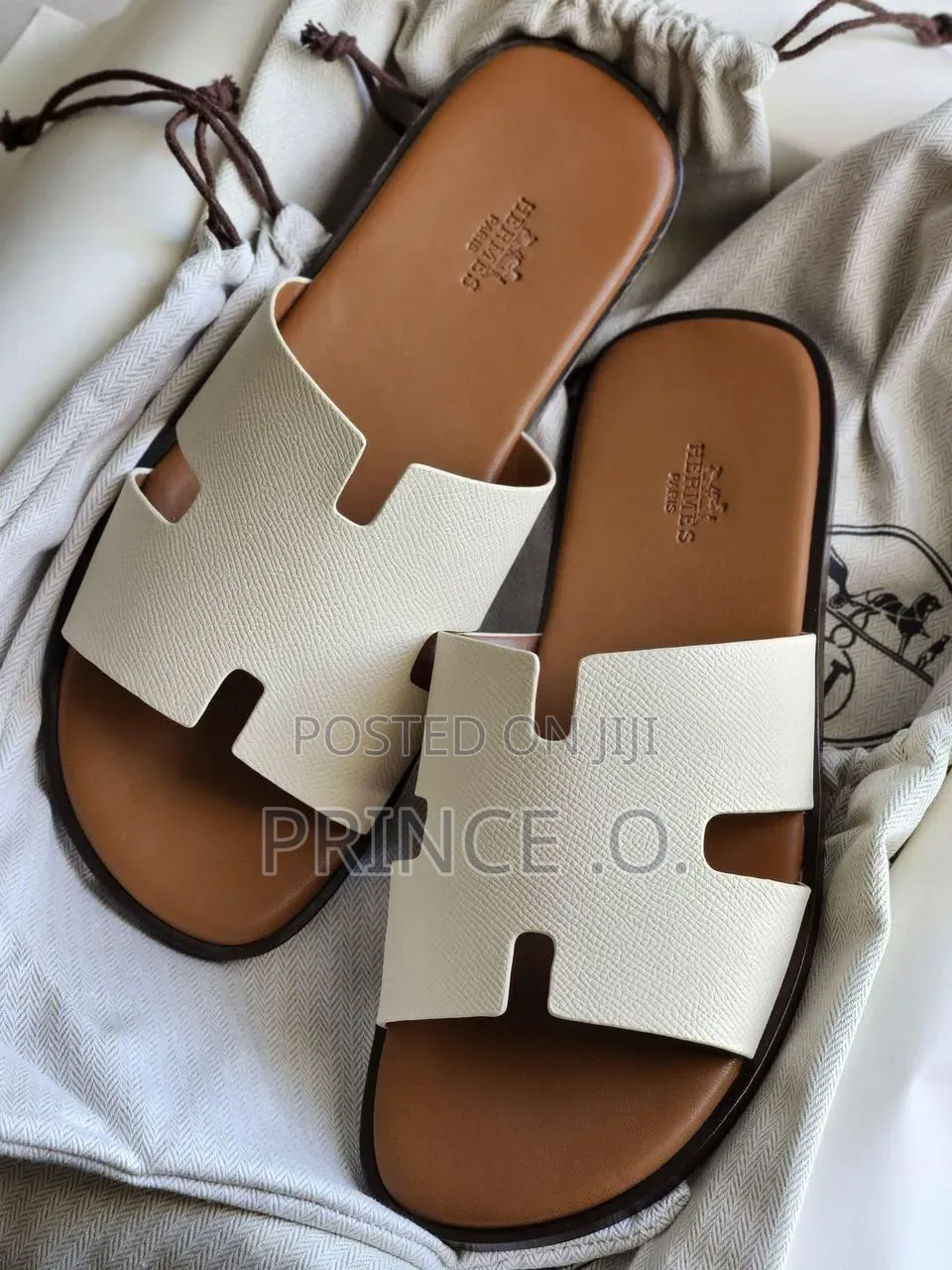 High Quality Leather Hermes Slippers