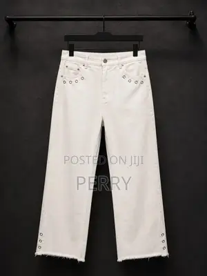 Luxury White Baggy Jean + Top for Guys