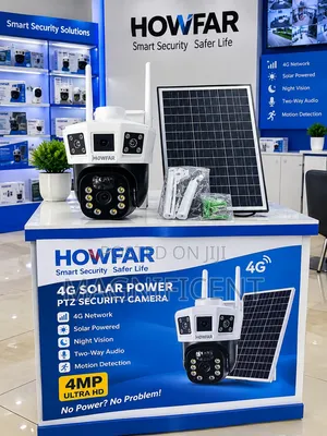 HOWFAR 4MP 4G Solar Power PTZ Security Camera