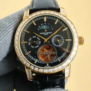 Vacheron Constantin Automatic Engine Genuine Leather Wristwatch