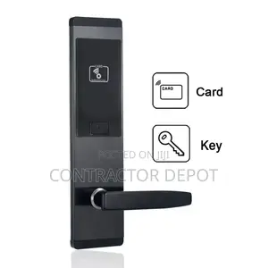 System Smart Black Integral Hotel Lock With Key