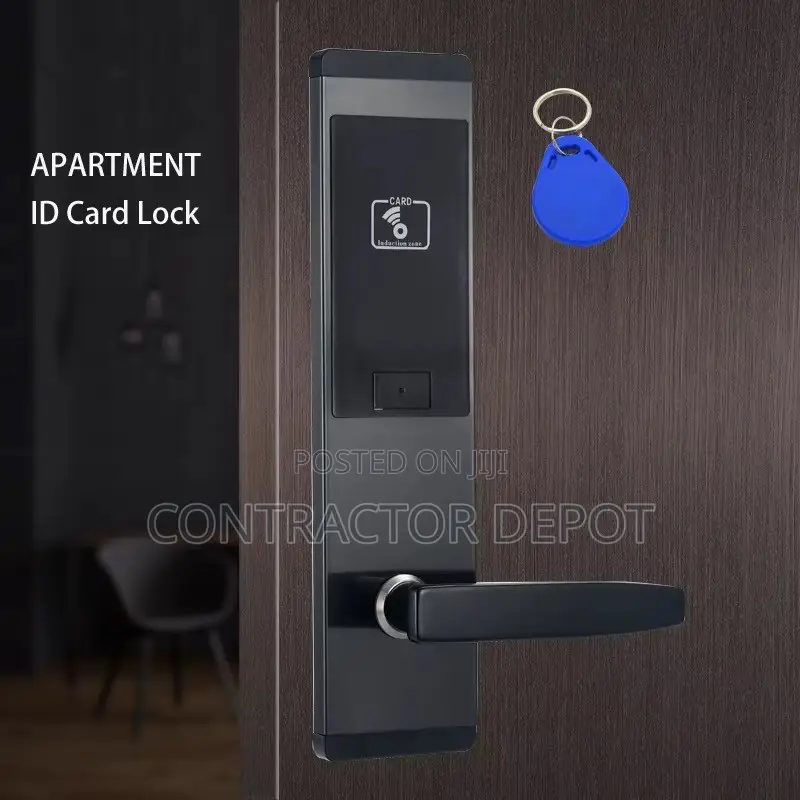 System Smart Black Integral Hotel Lock With Key